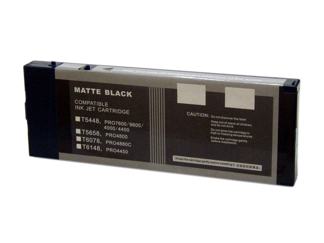 220ml Compatible Cartridge for EPSON Stylus Pro 4000, 7600, 9600 MATTE BLACK (T5448)